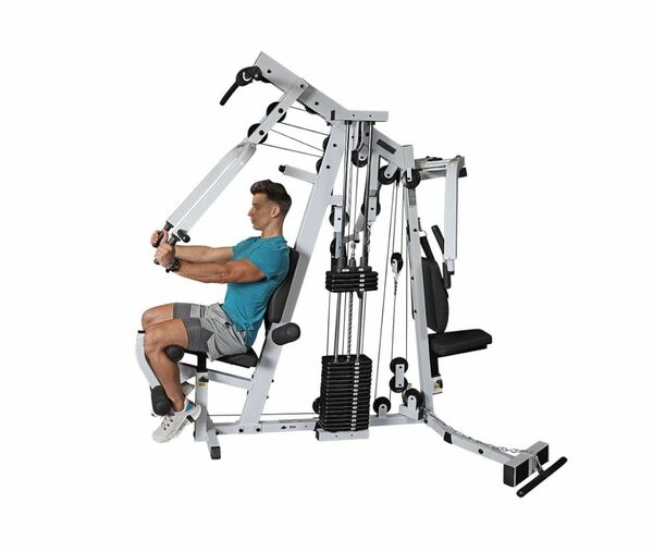 Body-Solid Multi-Station, Single Weight Stack Home Gym Machine, Arm & Leg Strength Training Functional Exercise Workout Station, 210lbs. Black Weight