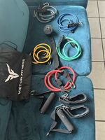 Yoga Strap, And A Full Set Of Resistance Bands