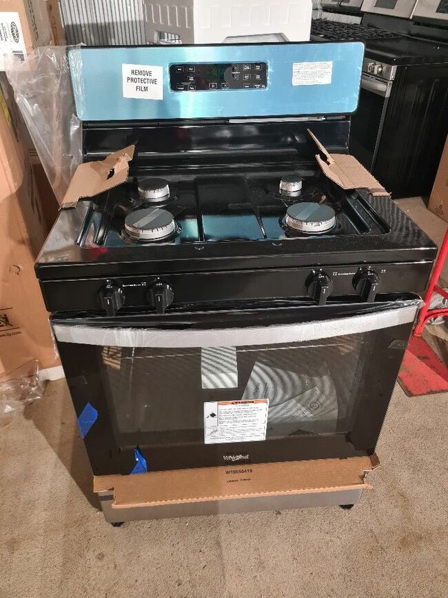 30"Brand New Whirlpool Gas Stove Stainless Steel