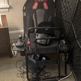 Get Light Chair And Logitech Steering Wheel With Shifter And Pedals