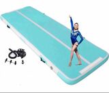 Air Track Tumbling Mat 13ftBlow up Gymnastic Mats with Electric Inflatable Pump, Repair Kit, Bag for Home/Training/Yoga/Water