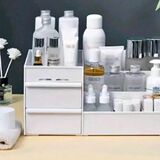 Brand New Multi-Storage make up organizer white