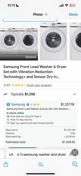 Washer And Dryer