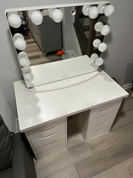 Impressions Vanity Mirror With IKEA Alex Drawers