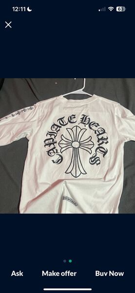 White Chrome Heart S