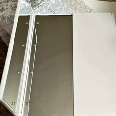 Make up folded travel mirror with LED lights