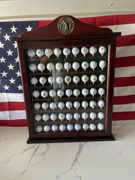 Wall Mounted Golf Ball Display Case