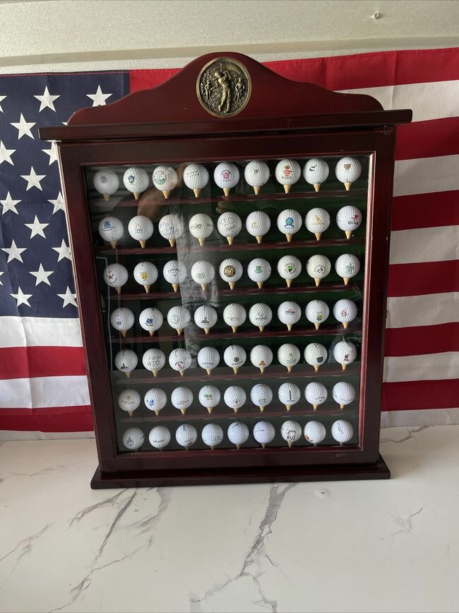 Wall Mounted Golf Ball Display Case