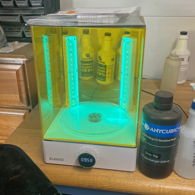 Creality Resin 3D Printer And Elegoo Clean And UV Cure Station