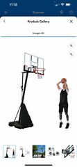 SUGIFT 54 In. Portable Basketball Hoop System, 7.5 - 10 ft. Height Adjustable