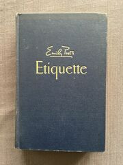 Emily Post’s Etiquette, vintage collectible book, The Blue Book of Social Usage, 1959 Ninth Edition, Funk & Wagnalls, 671 pages, good condition