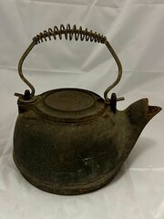 Vintage Cast Iron Tea Kettle