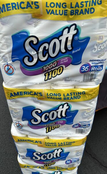 Brand New Scott 1100-Sheets, 1-Ply Bath Tissue, 36 ct.