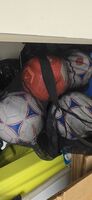 5 Nike Brand Soccer Balls With A Mesh Bag