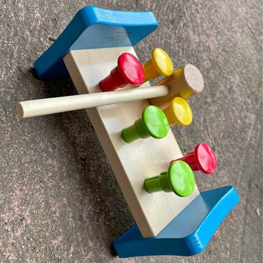 hape wooden peg toy