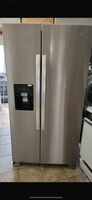 Whirlpool 36” Wide Side By Side Stainless Steel Refrigerator