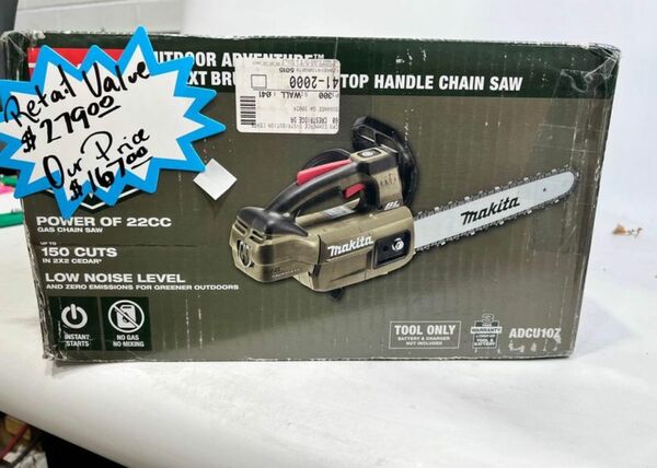 Makita ADCU10Z Outdoor Adventure 18V LXT Lithium-Ion Brushless Cordless 12" Top Handle Chain Saw