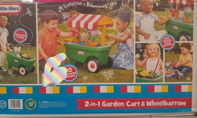 New Little Tykes 2in 1 Garden Cart And Wheelbarrow