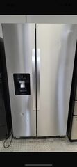 Whirlpool 36” Wide Side By Side Stainless Steel Refrigerator