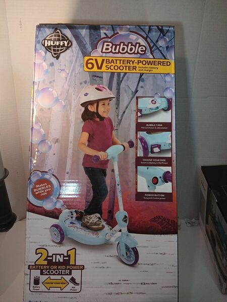 Awesome Battery Operated Frozen Kids Bubble Scooter