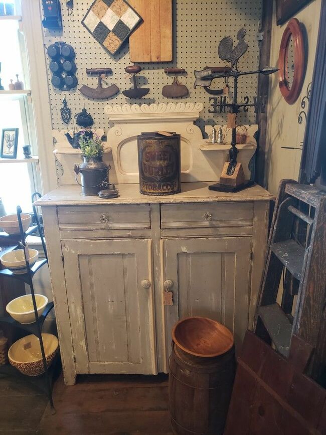 Antique Primitive Farmhouse Cupboard