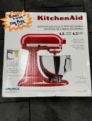 Red Kitchen Aid Stand Mixer