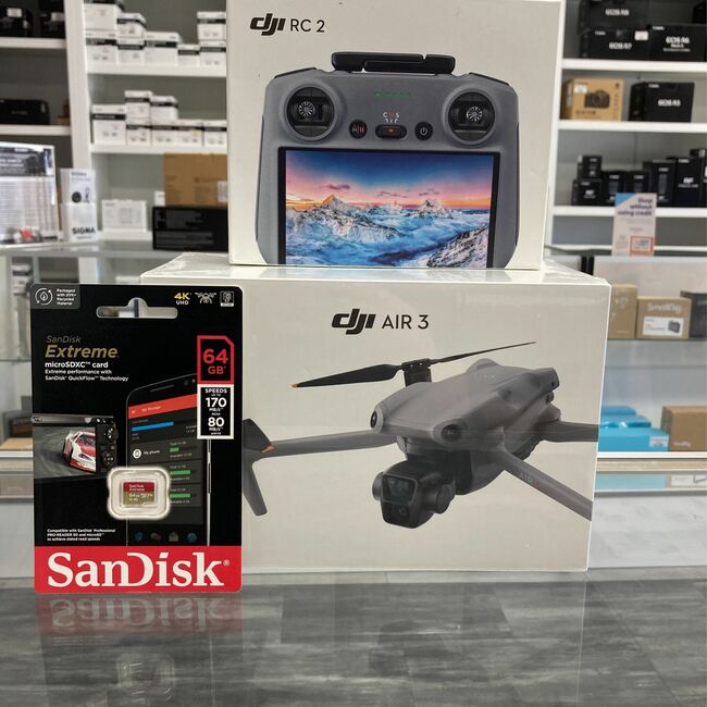 DJI Air 3 With RC2 Remote (FREE MICRO SD CARD)