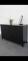 IKEA Hemnes Black Long Dresser With Big Drawers. Drawers Sliding Smoothly Great Conditipn. Delivery Available