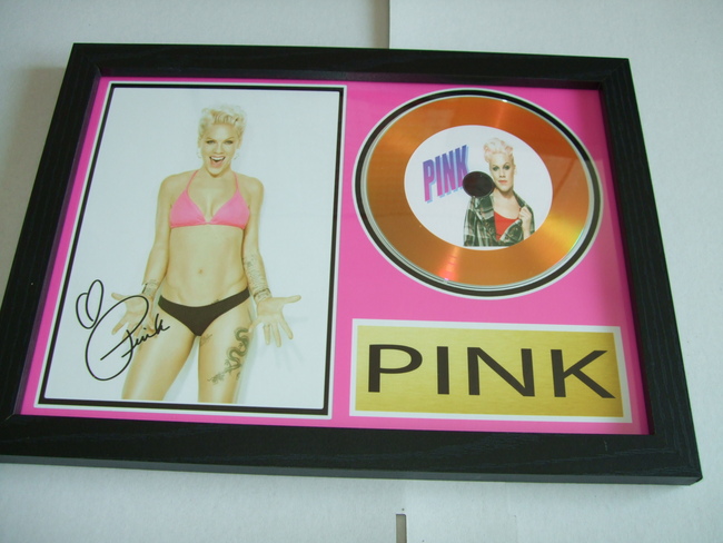 pink signed disc