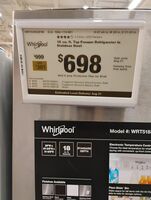 Whirlpool, Stainless,28 Ic.