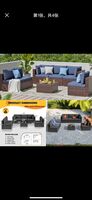 7-piece outdoor sectional sofa features the latest seating depth to turn your outdoor space into