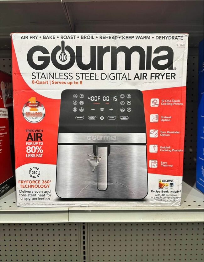 Gourmia Stainless Steel Digital Air Fryer