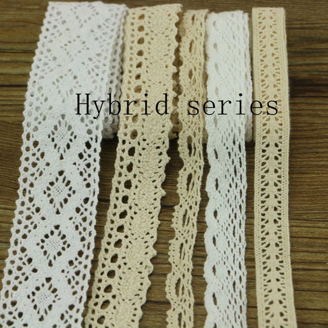 10 Yards Series Garment Sewing Fabric DYI Cotton Crochet Lace Ribbon Ornaments