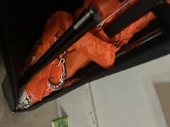 BOWNET SOCCER  6’6 - 18’6 ALMOST FULL SIZE , ONLY USED 1 TIME - FREE CARRYING BAG