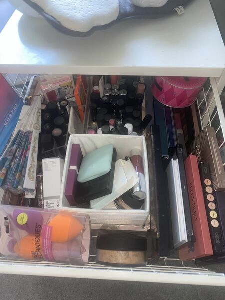 nail products and makeup