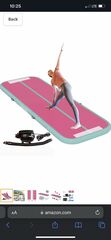 10FT Inflatable Gymnastics Mat W/ Electric Pump