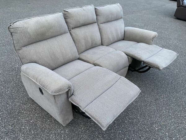FREE DELIVERY AND INSTALLATION - La-Z-Boy - Manual Reclining Sofa set Gray Color