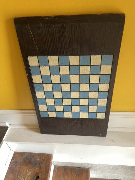 Antique Folk Art Game Board