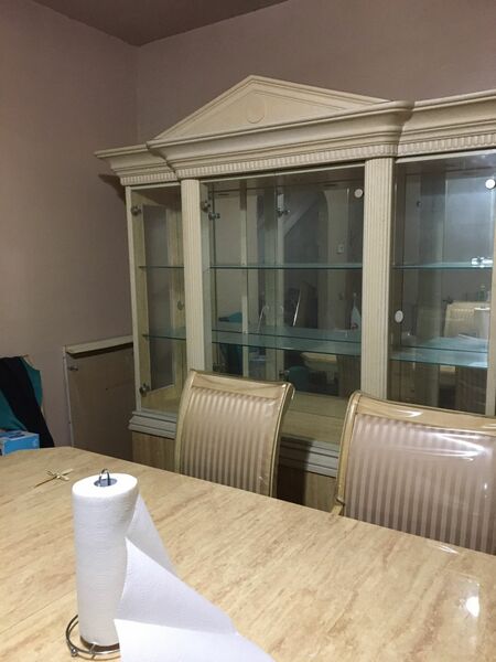 China Cabinet And Table Set