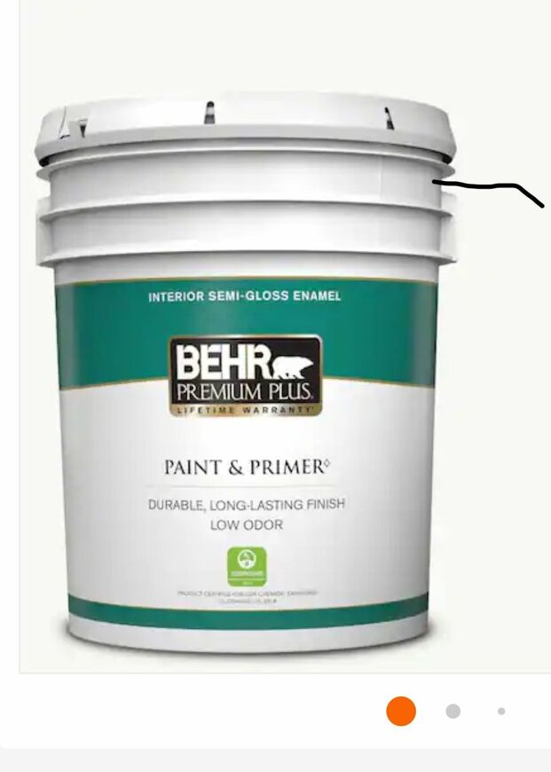 5 gallon- Semi Gloss White