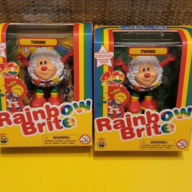 Rainbow Brite Twink CHASE GITD & Non-Chase 3" Figure Combo Set