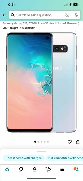 Samsung Galaxy S10 Unlocked (Renewed)