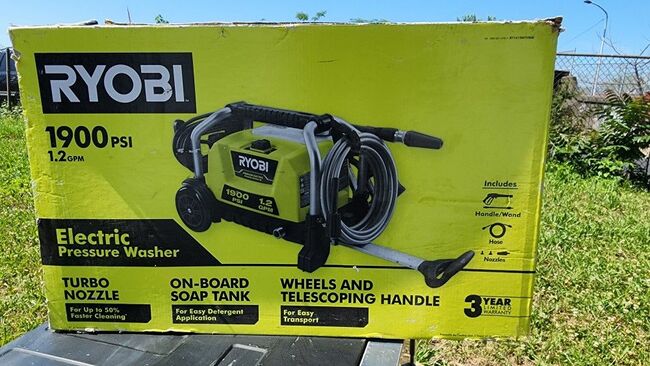 NEW Ryobi  Electric Power Washer 1900psi
