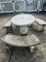 Cement Patio Set
