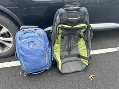 EAGLE CREEK LUGGAGE!  2 pieces both have wheels.
