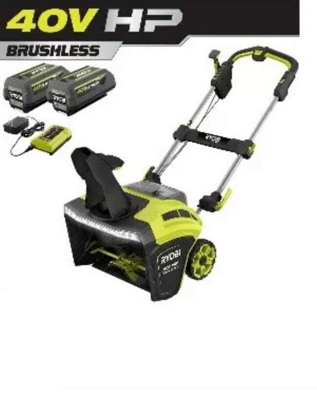 RYOBI 40V HP Brushless 21 in. Cordless Single Stage Snow Thrower