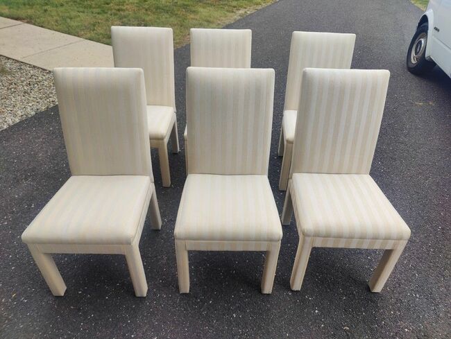 6 Parsons Upholstered Chairs