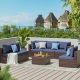 Our 7-piece outdoor sectional sofa features the latest seating depth to turn your outdoor space into a pleasant place to relax. This versatile and ada